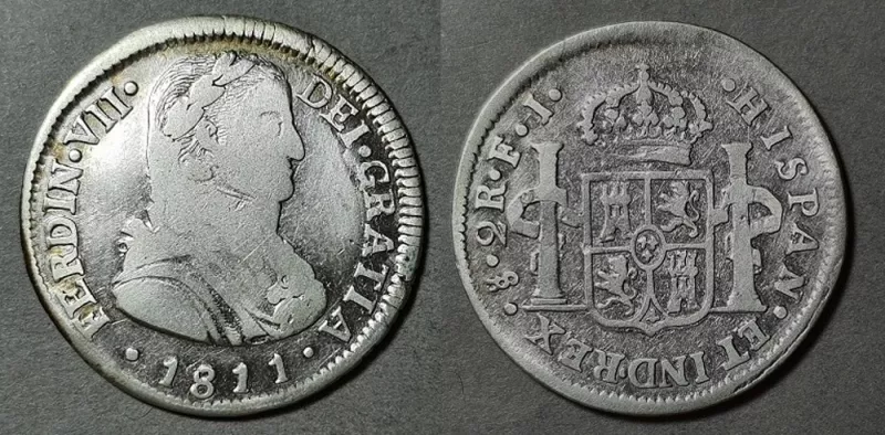 Moneda de 2 Reales (Fernando VII)