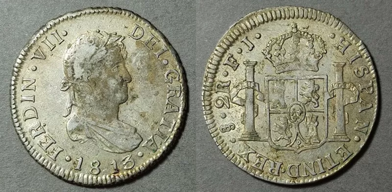 Moneda de 2 Reales (Fernando VII)