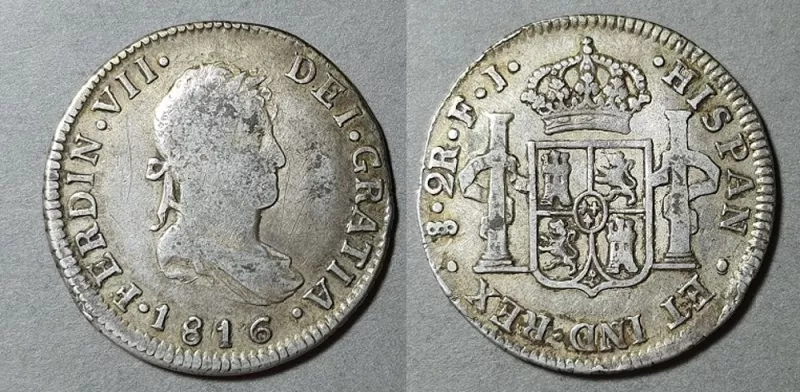 Moneda de 2 Reales (Fernando VII)