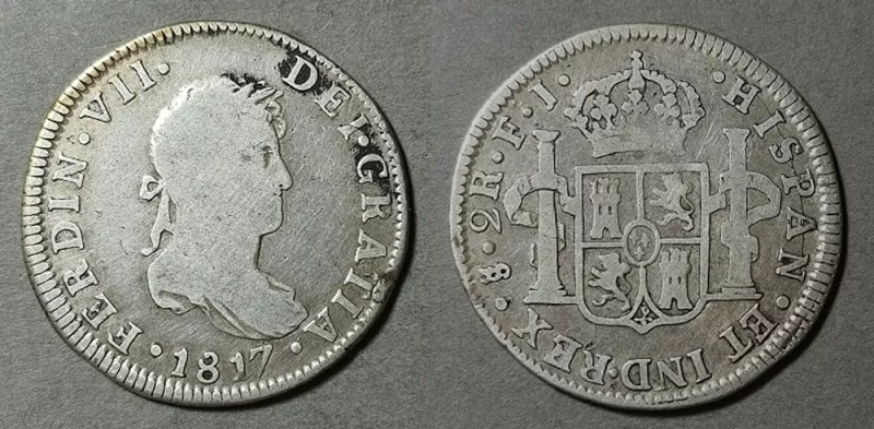 Moneda de 2 Reales (Fernando VII)