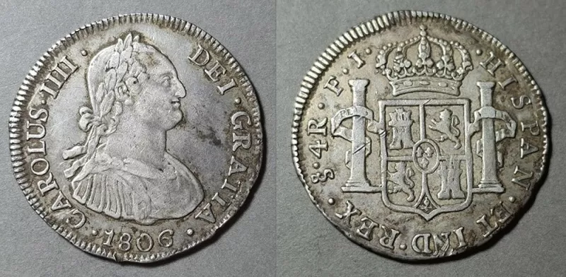 Moneda de 4 Reales (Carlos IV)