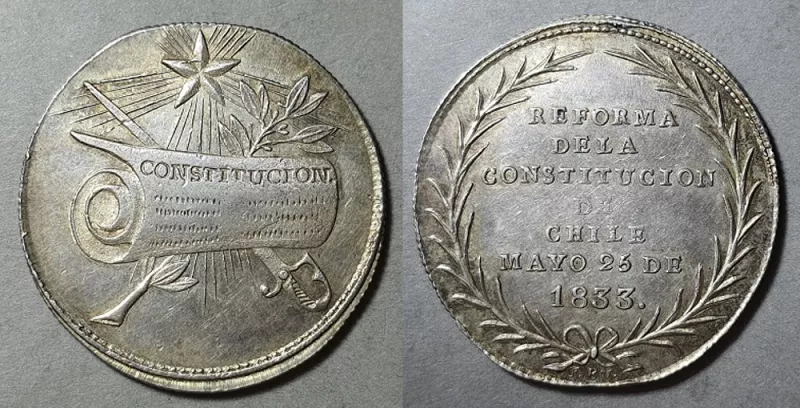 Medalla Reforma de la Constitución de Chile 1833