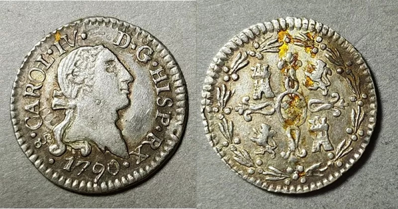 Moneda de 1/4 de Real o cuartillo (Carlos IV)
