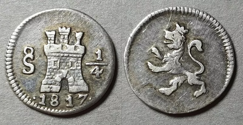 Moneda 1/4 de Real (República)
