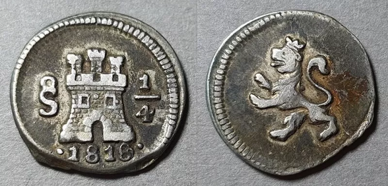 Moneda 1/4 de Real (República)