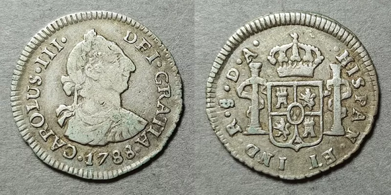 Moneda de 1/2 Real (Carlos III)