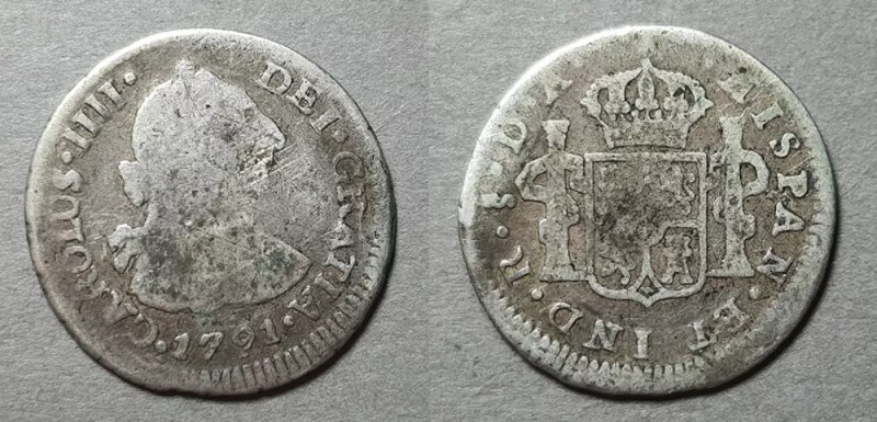 Moneda de 1/2 Real (Carlos IV)