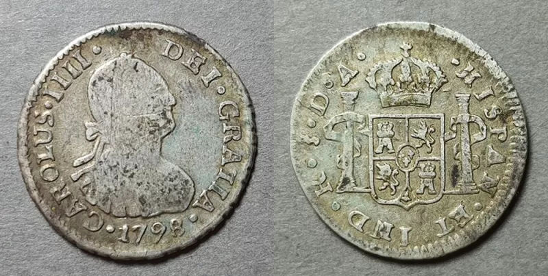Moneda de 1/2 Real (Carlos IV)
