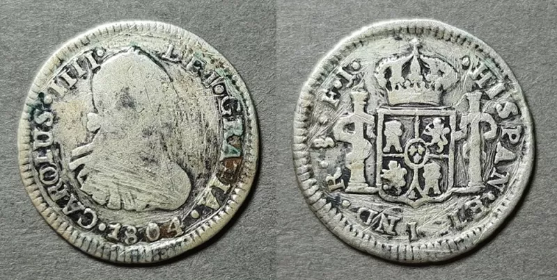 Moneda de 1/2 Real (Carlos IV)