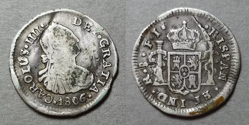 Moneda de 1/2 Real (Carlos IV)