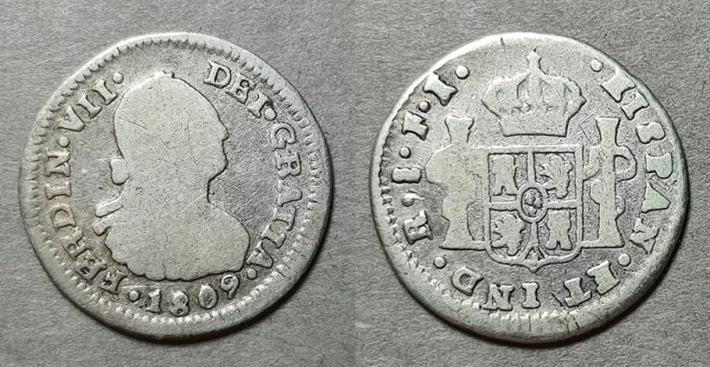 Moneda de 1/2 Real (Fernando VII)
