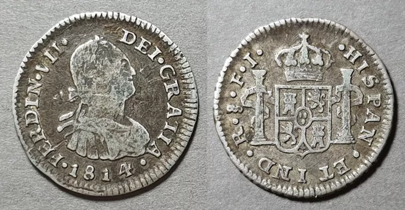 Moneda de 1/2 Real (Fernando VII)
