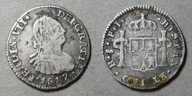 Moneda de 1/2 Real (Fernando VII)