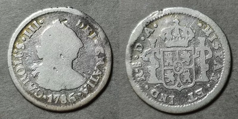 Moneda de 1/2 Real (Carlos III)