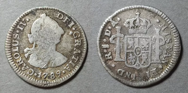 Moneda de 1/2 Real (Carlos IV)