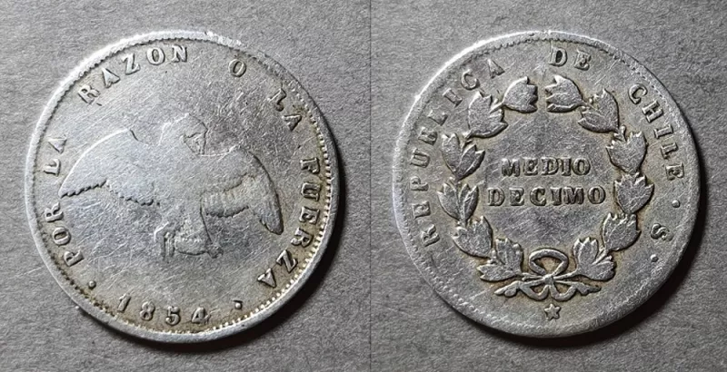Moneda de 1/2 Décimo (República)