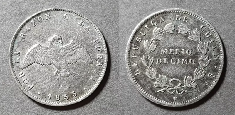 Moneda de 1/2 Décimo (República)