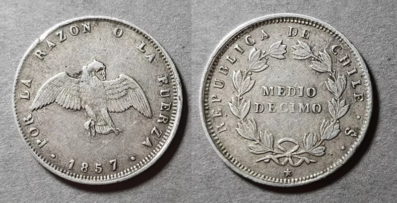Moneda de 1/2 Décimo (República)