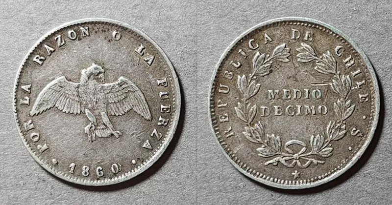 Moneda de 1/2 Décimo (República)