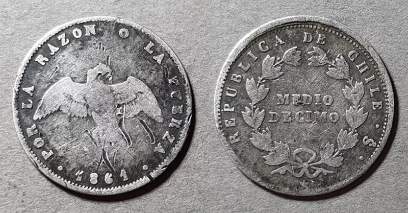 Moneda de 1/2 Décimo (República)