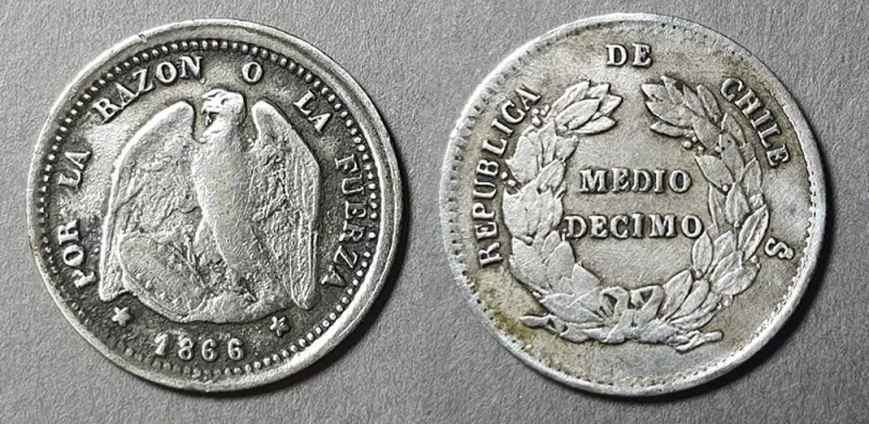 Moneda de 1/2 Décimo (República)