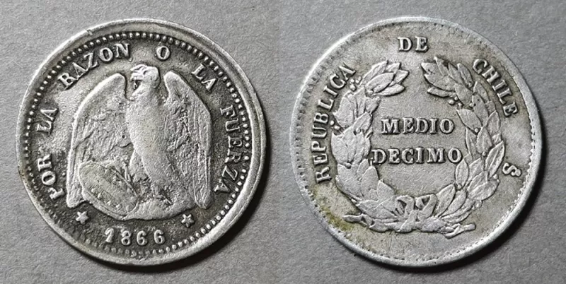 Moneda de 1/2 Décimo (República)