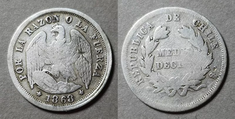 Moneda de 1/2 Décimo (República)