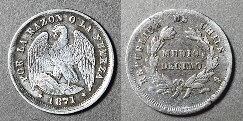 Moneda de 1/2 Décimo (República)