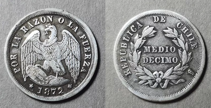 Moneda de 1/2 Décimo (República)