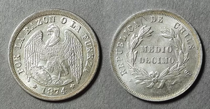 Moneda de 1/2 Décimo (República)