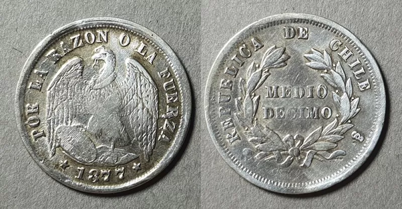 Moneda de 1/2 Décimo (República)