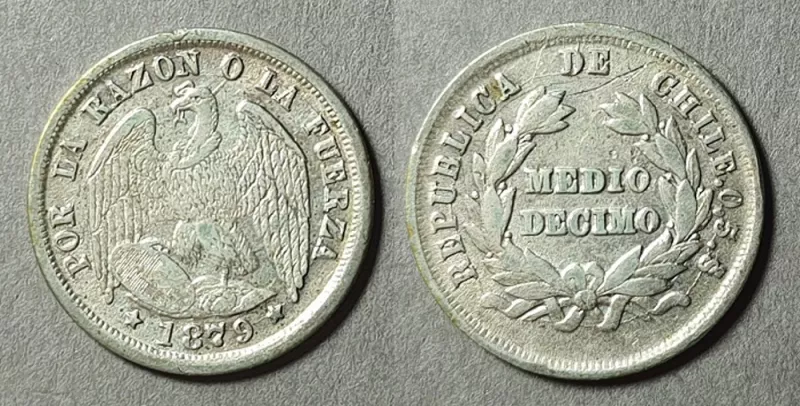 Moneda de 1/2 Décimo (República)