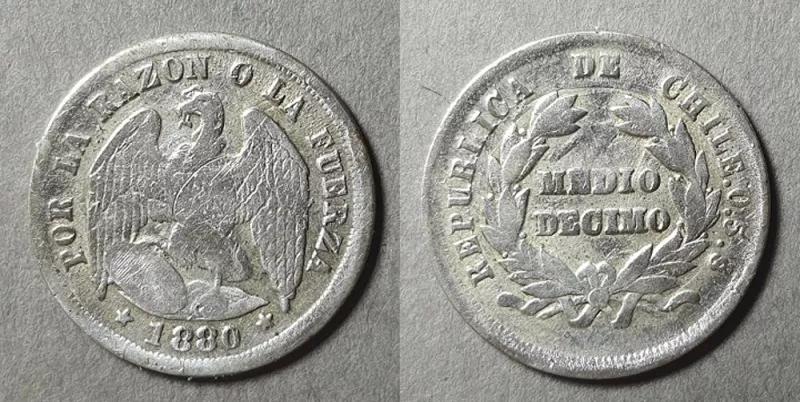 Moneda de 1/2 Décimo (República)