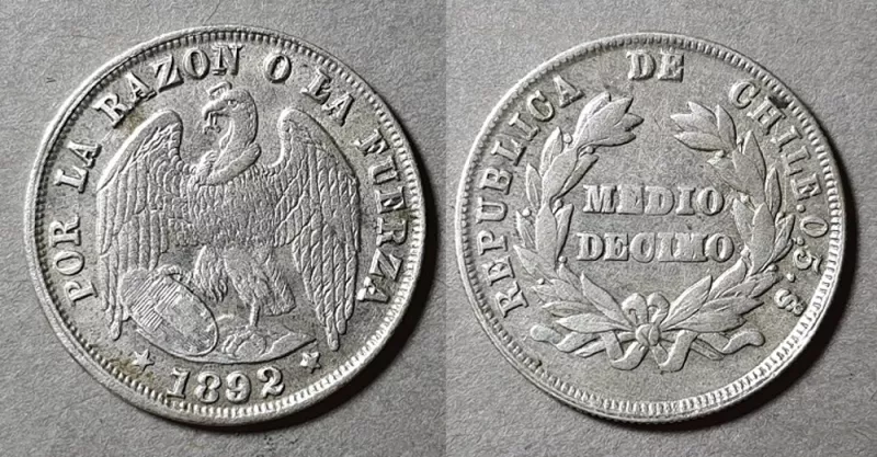 Moneda de 1/2 Décimo (República)