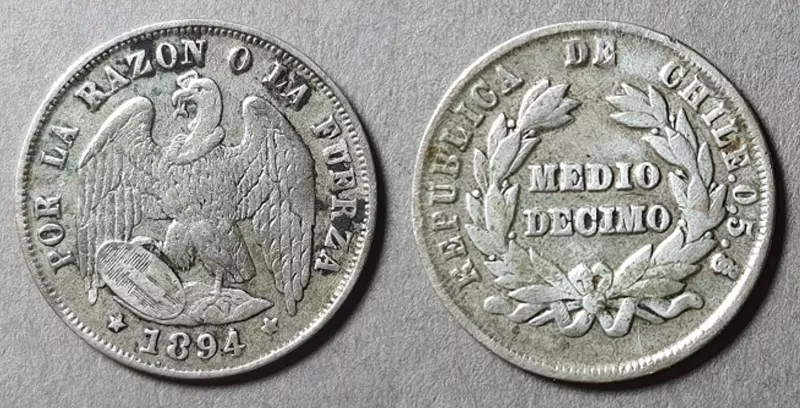 Moneda de 1/2 Décimo (República)