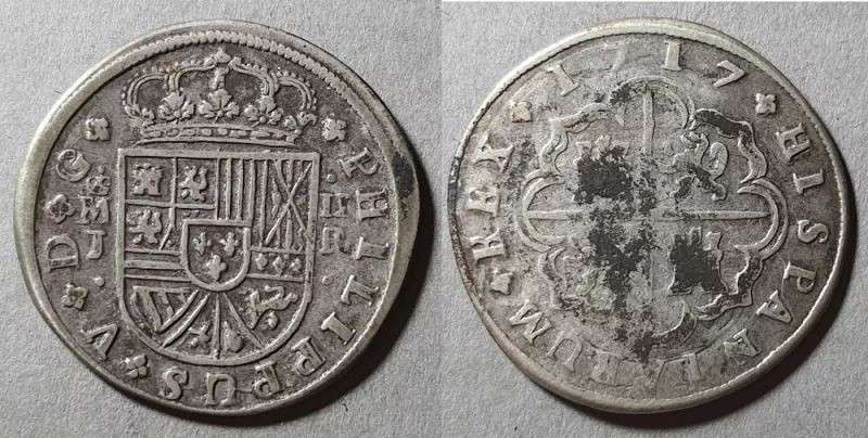 Moneda de 2 Reales (Felipe V)