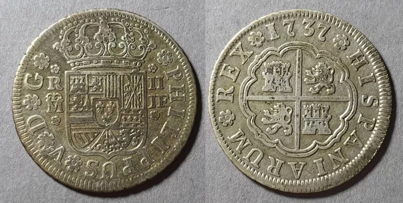 Moneda de 2 Reales (Felipe V)
