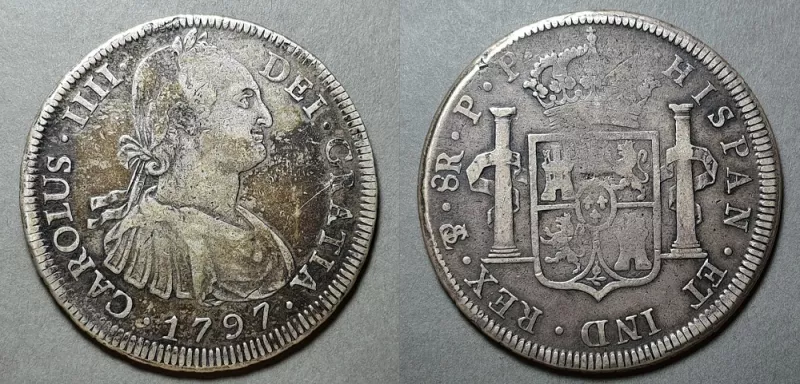 Moneda de 8 Reales (Carlos IV)