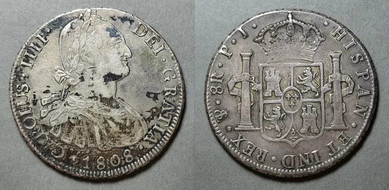 Moneda de 8 Reales (Carlos IV)