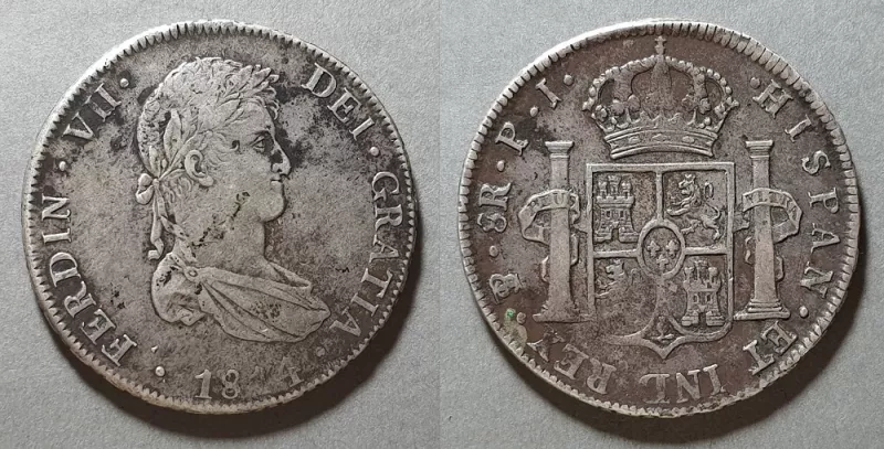 Moneda de 8 Reales (Fernando VII)
