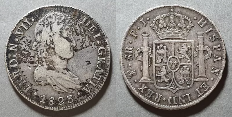 Moneda de 8 Reales (Fernando VII)