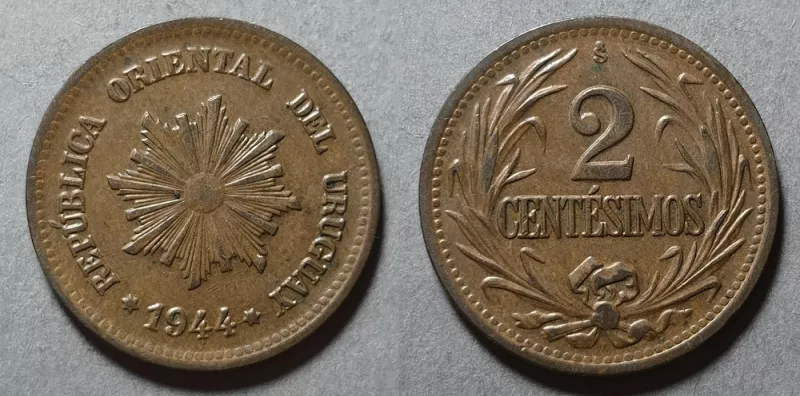 Moneda de 2 centésimos (República)