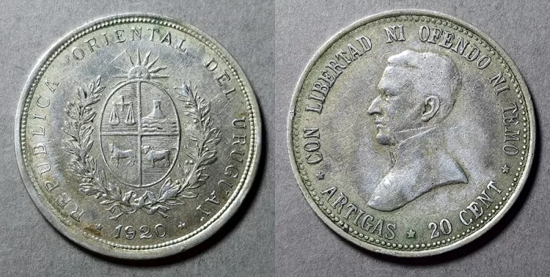 Moneda de 20 centésimos (República)