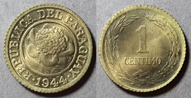 Moneda de 1 céntimo (de Guaraní) República