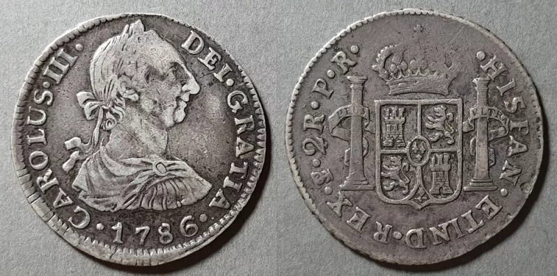 Moneda de 2 Reales (Carlos III)