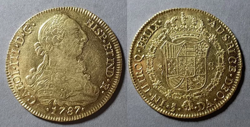Moneda de 8 Escudos (Carlos III)