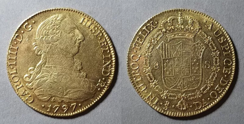 Moneda de 8 Escudos (Carlos IV)