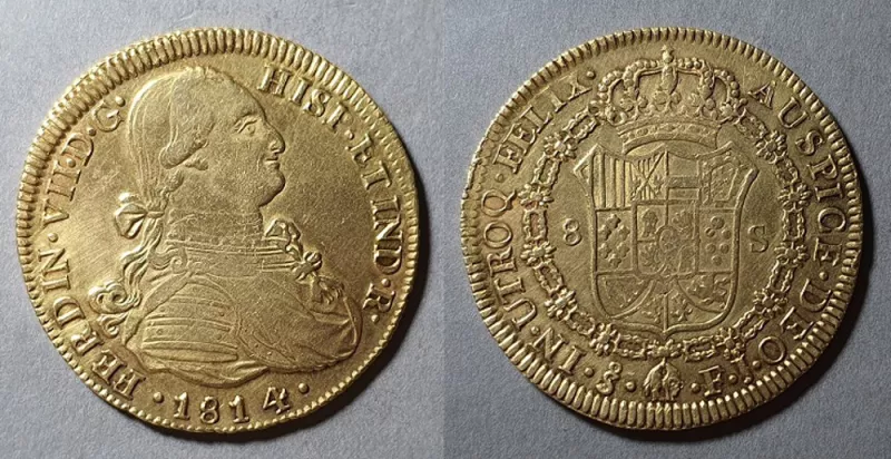 Moneda de 8 Escudos (Fernando VII)