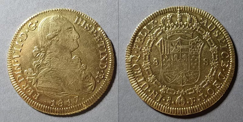 Moneda de 8 Escudos (Fernando VII)