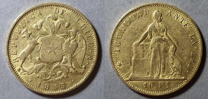 Moneda de 10 Pesos (República) 